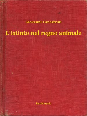 cover image of L'istinto nel regno animale